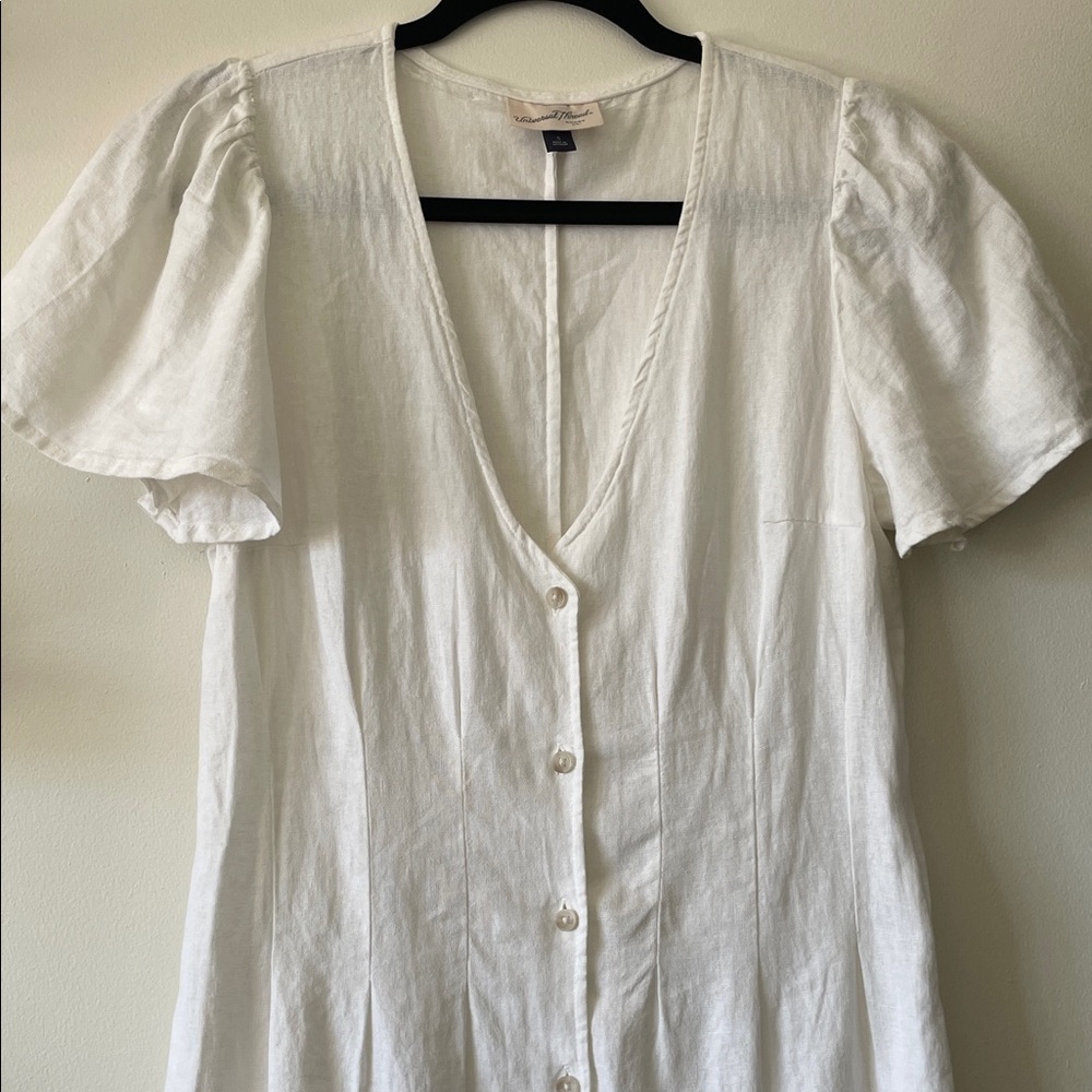 Universal Thread White Button-Front Midi Dress - Picture 2 of 9